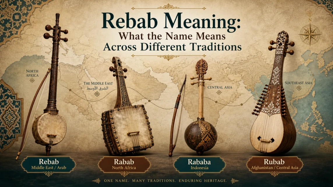 Rebab meaning explores the traditional string instrument used in Middle Eastern and Asian music across different cultures.