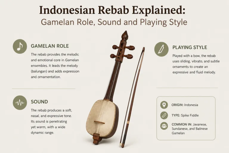 Indonesian Rebab Explained: Gamelan Role, Sound and Playing Style