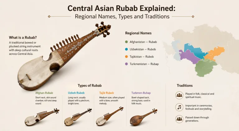 Central Asian Rubab Explained: Regional Names, Types and Traditions