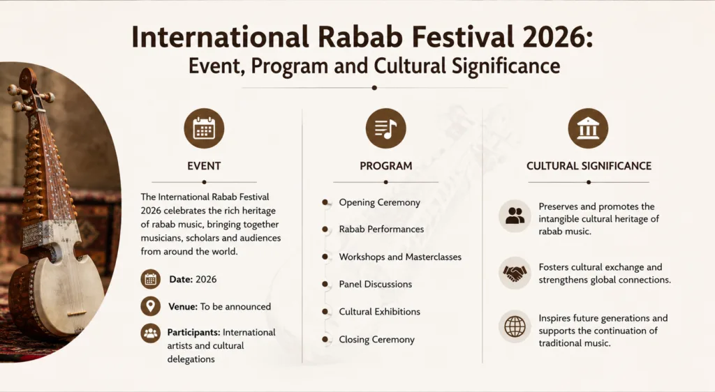 International rabab festival 2026 celebrates traditional music with vibrant performances and cultural exchanges showcasing the art of the rabab instrument.